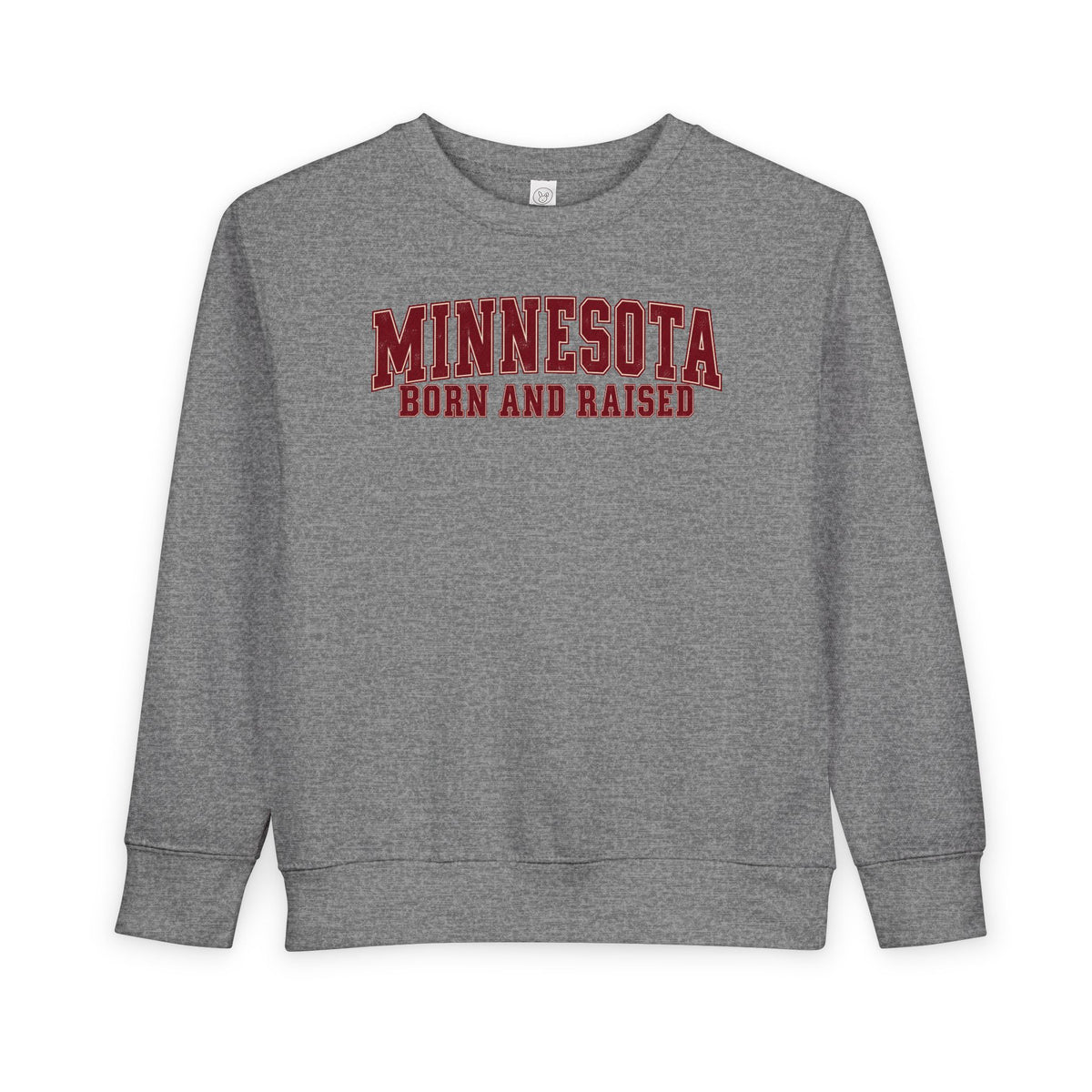 Minnesota Born and Raised Vintage Collegiate Unisex Toddler Sweatshirt