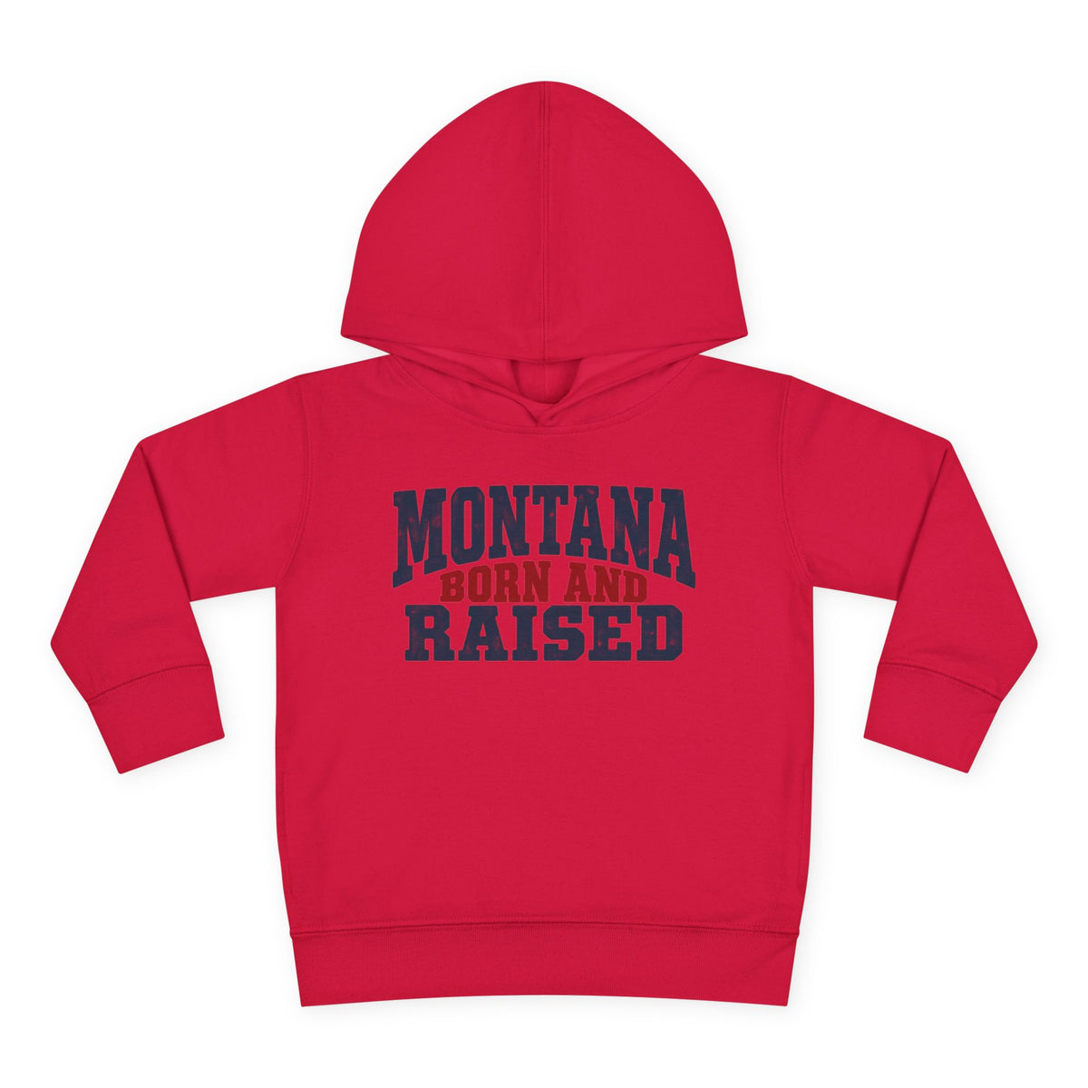Montana Born and Raised Rustic Workwear Unisex Toddler Pullover Fleece Hoodie