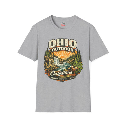 Ohio Outdoor Outfitters Unisex Softstyle T Shirt State Pride Graphic Tee Collections FS03