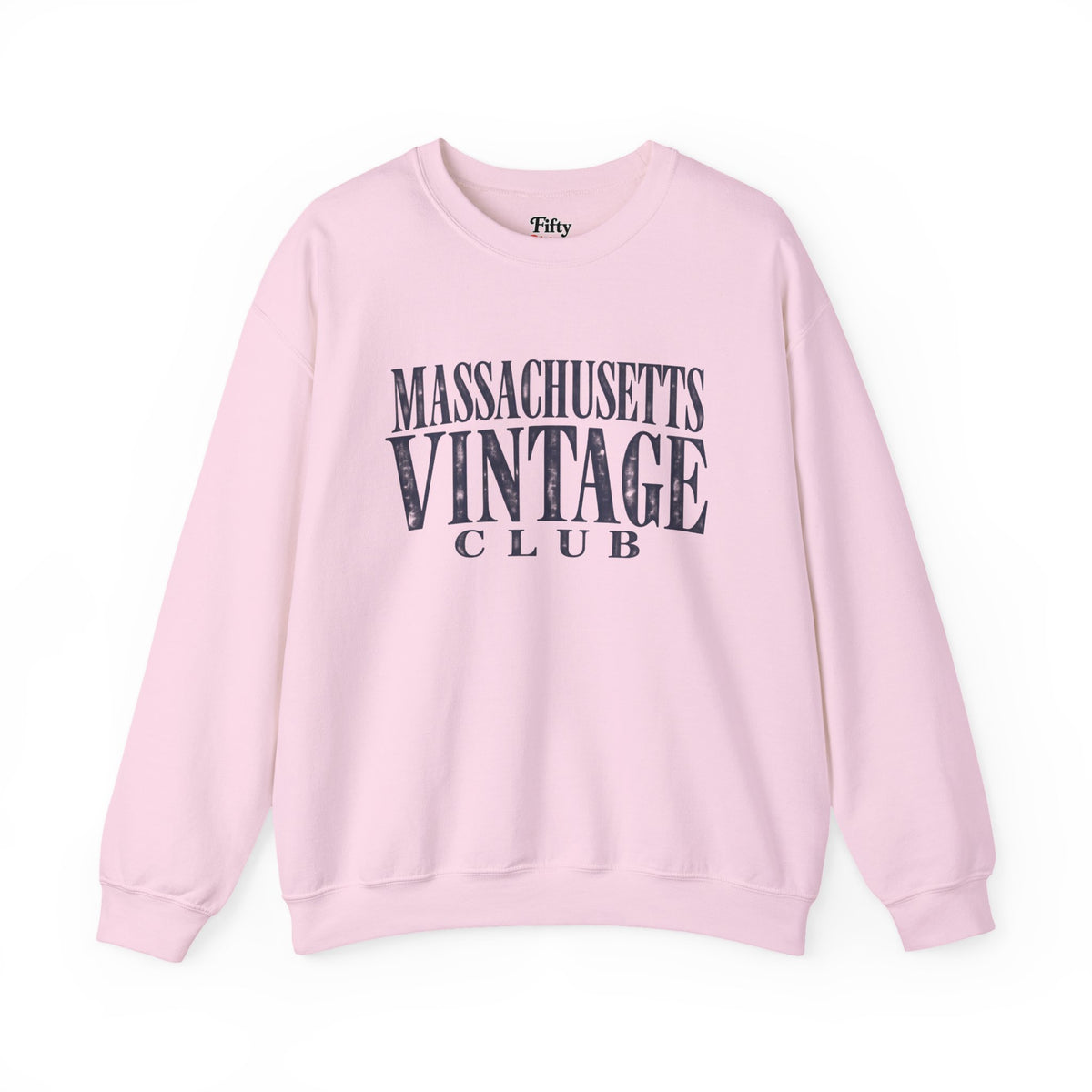 Massachusetts Vintage Club Unisex Crewneck Sweatshirt State Name Graphic