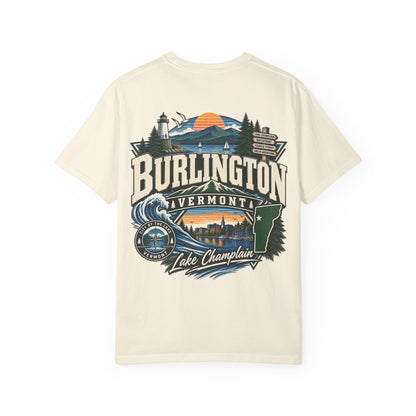 Burlington Vermont Unisex Comfort Color 1717 Streetwear Graphic Tee