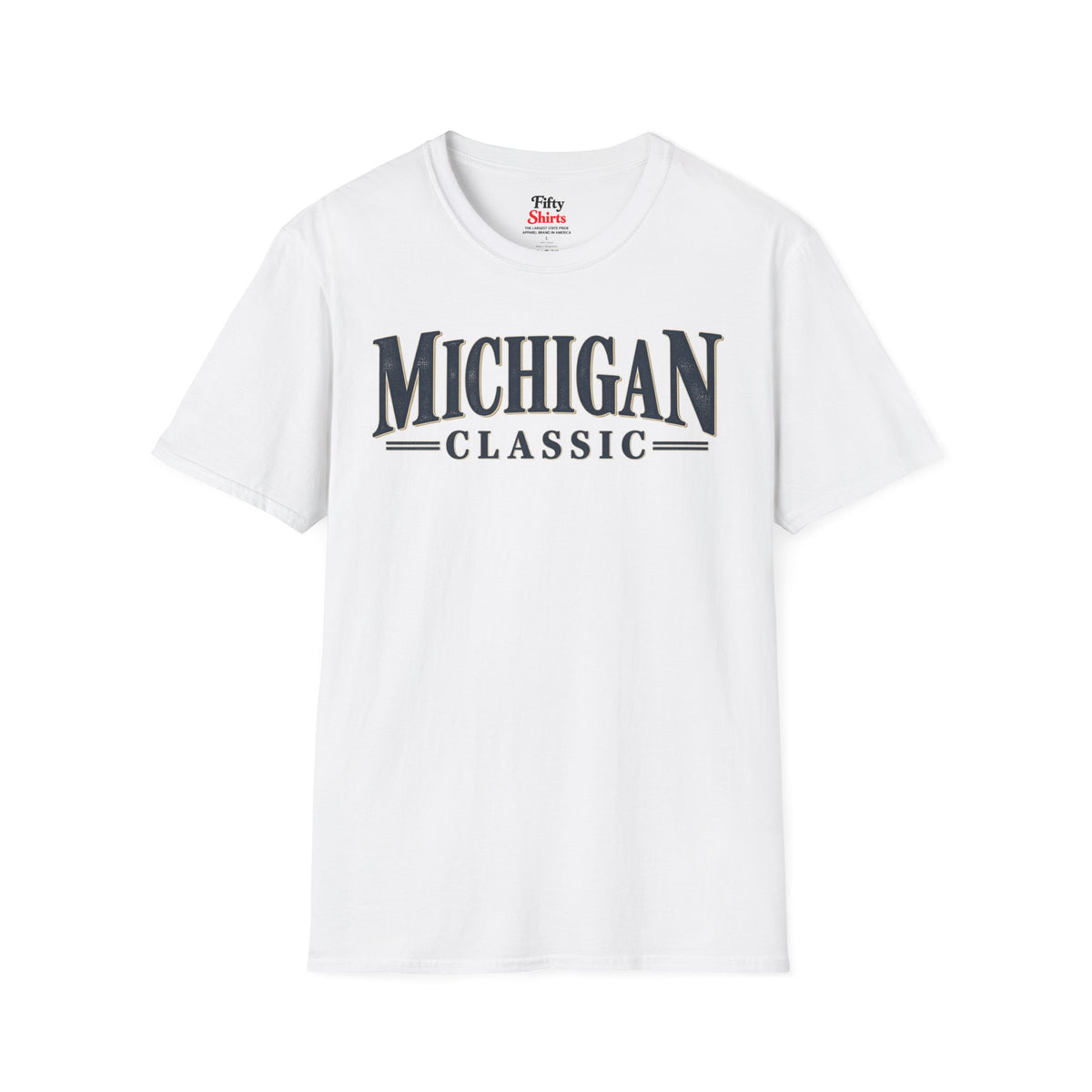 Michigan Classic Unisex Softstyle T Shirt State Name Graphic Tee
