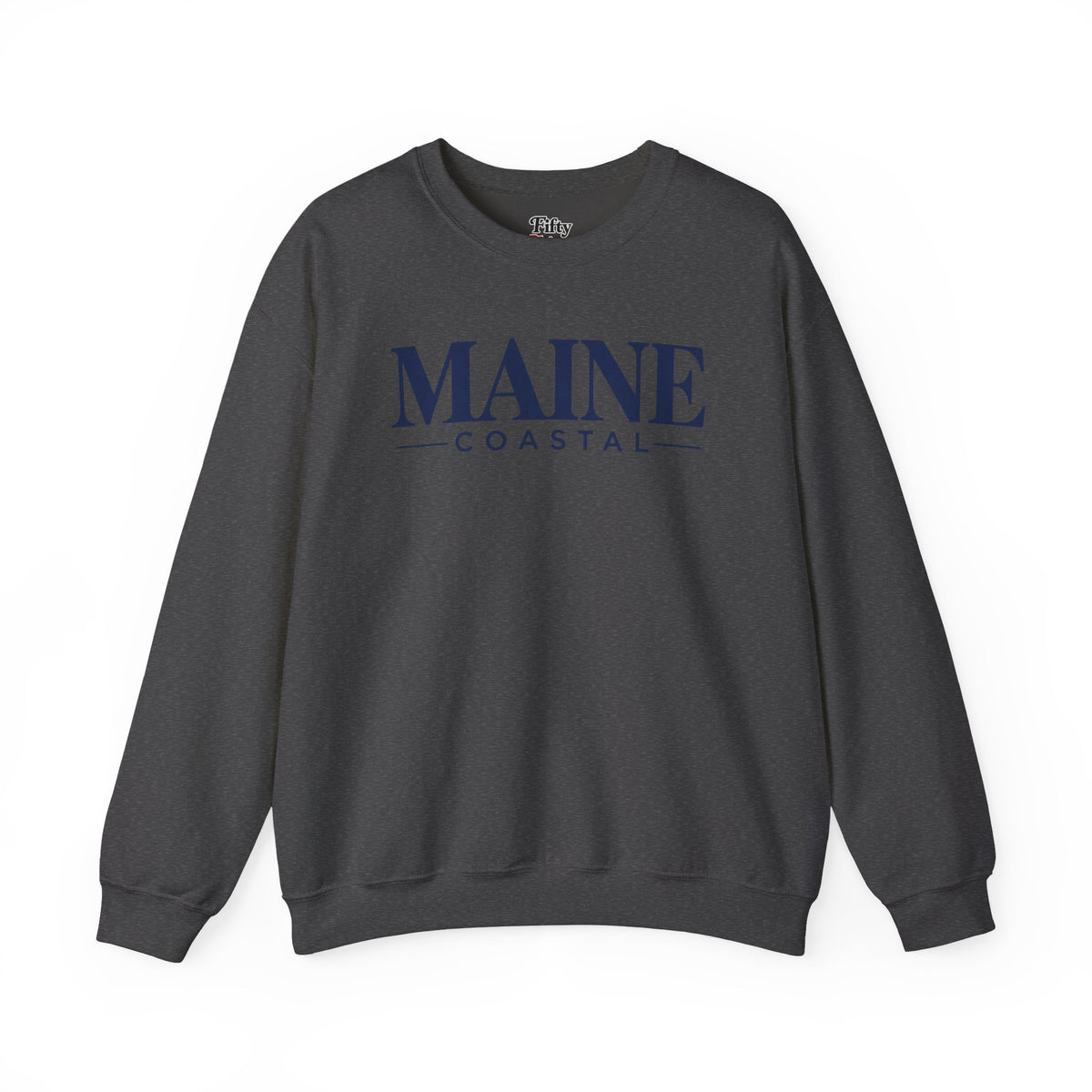 Main Coastal Unisex Crewneck Sweatshirt State Name Graphic