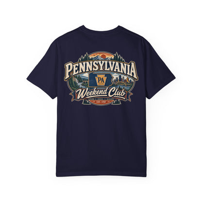 Pennsylvania Weekend Club Unisex Comfort Color 1717 Streetwear Graphic Tee