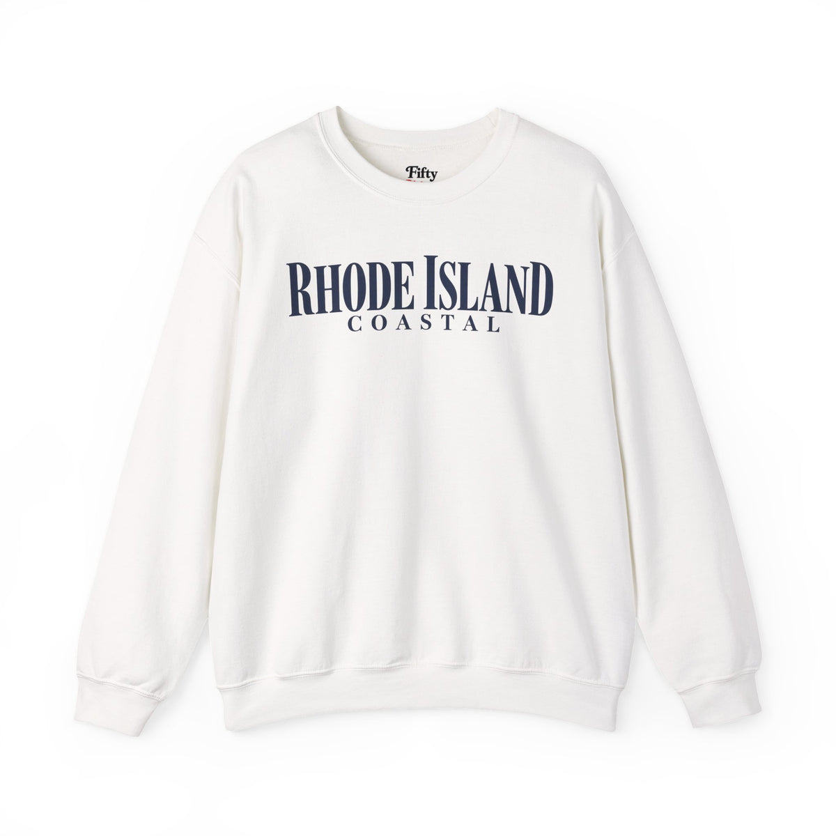 Rhode Island Coastal Unisex Crewneck Sweatshirt State Name Graphic