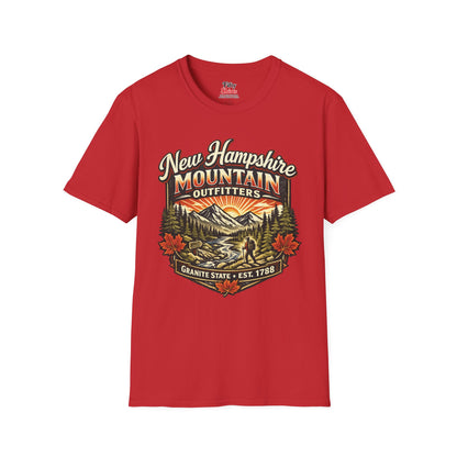 New Hampshire Mountain Outfitters Unisex Softstyle T Shirt State Pride Graphic Tee Collections FS03