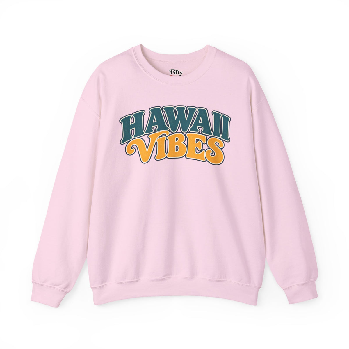 Hawaii Vibes Unisex Crewneck Sweatshirt State Name Graphic