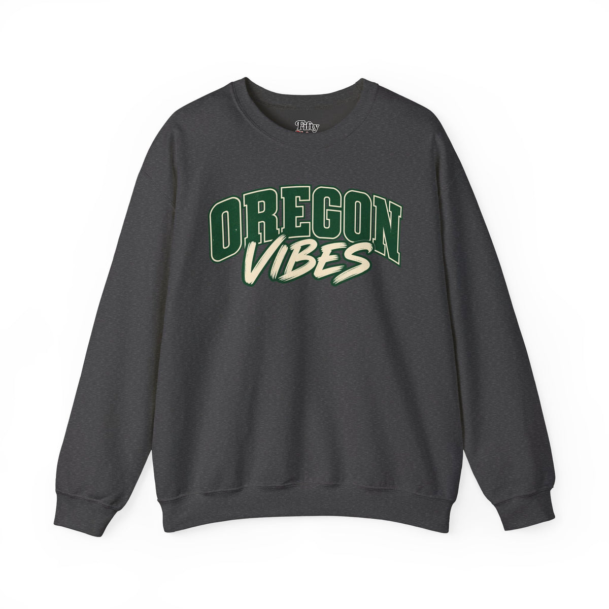 Oregon Vibes Unisex Crewneck Sweatshirt State Name Graphic