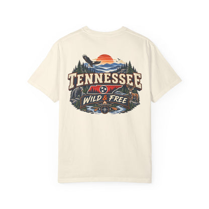 Tennessee Wild & Free Unisex Comfort Color 1717 Streetwear Graphic Tee