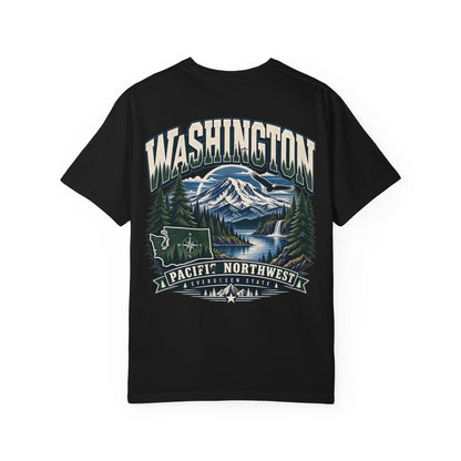Washington Pacific Northwest Unisex Comfort Color 1717 Streetwear Graphic Tee
