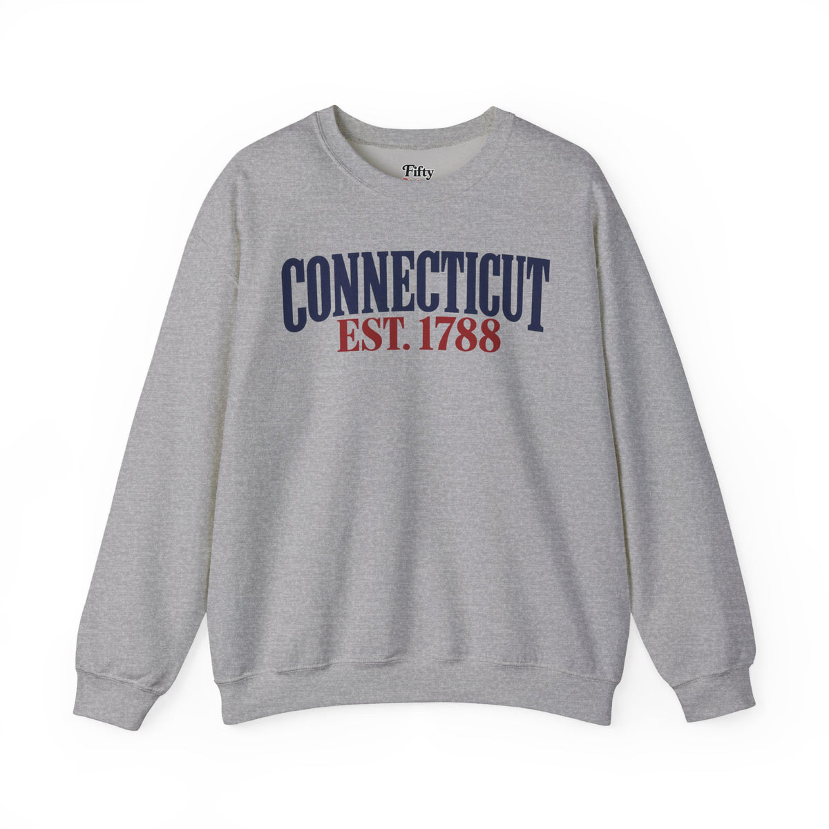 Connecticut EST 1788 Unisex Crewneck Sweatshirt State Name Graphic