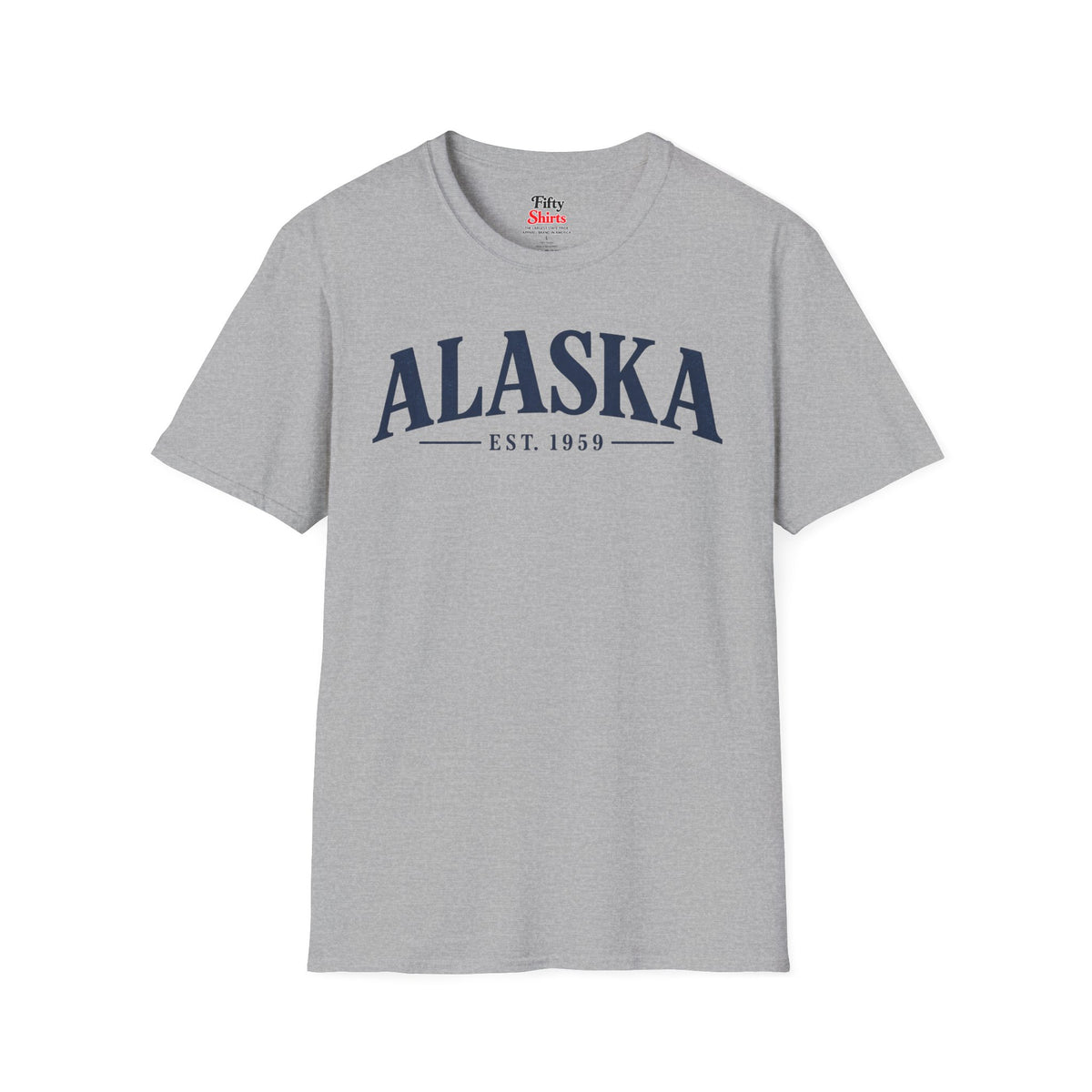Alaska Est 1959 Unisex Softstyle T Shirt State Name Graphic Tee