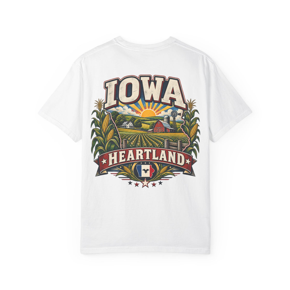 Iowa Heartland Unisex Comfort Color 1717 Streetwear Graphic Tee