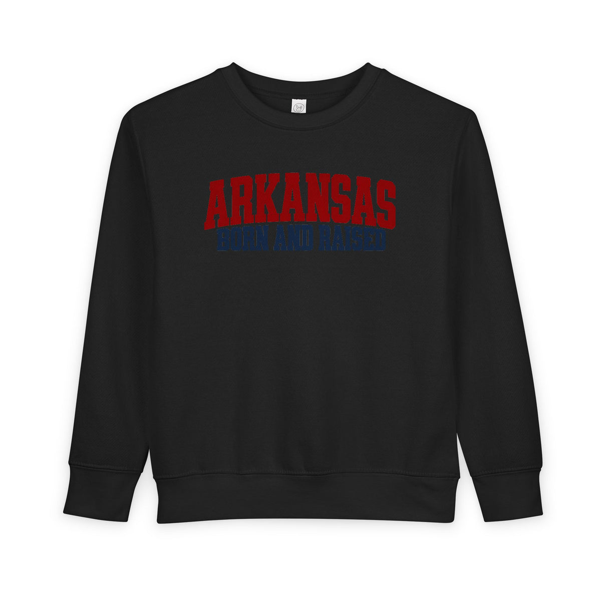 Arkansas Born and Raised Rugged Workwear Unisex Toddler Sweatshirt