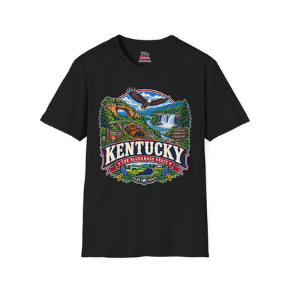 Kentucky Bluegrass State Adventure Unisex Softstyle T Shirt State Pride Graphic Tee Collections FS03