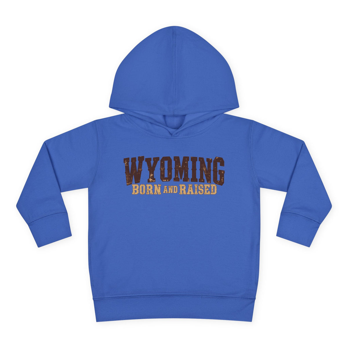 Wyoming Born and Raised Cowboy Heritage Unisex Toddler Pullover Fleece Hoodie