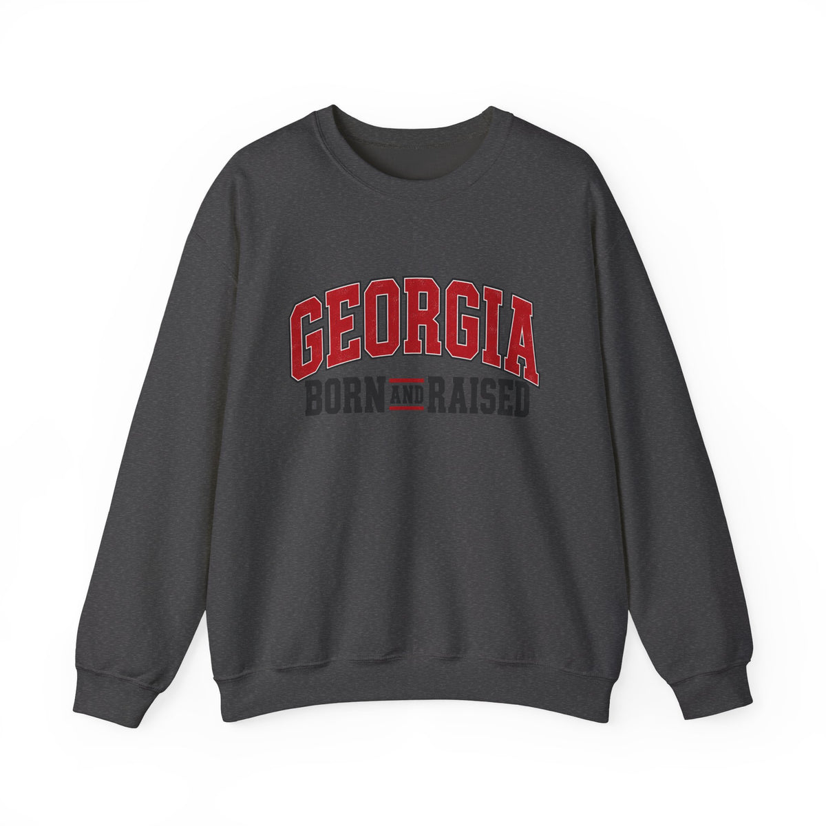 Georgia Born and Raised Old-School Athletic Unisex Sweatshirt Graphic