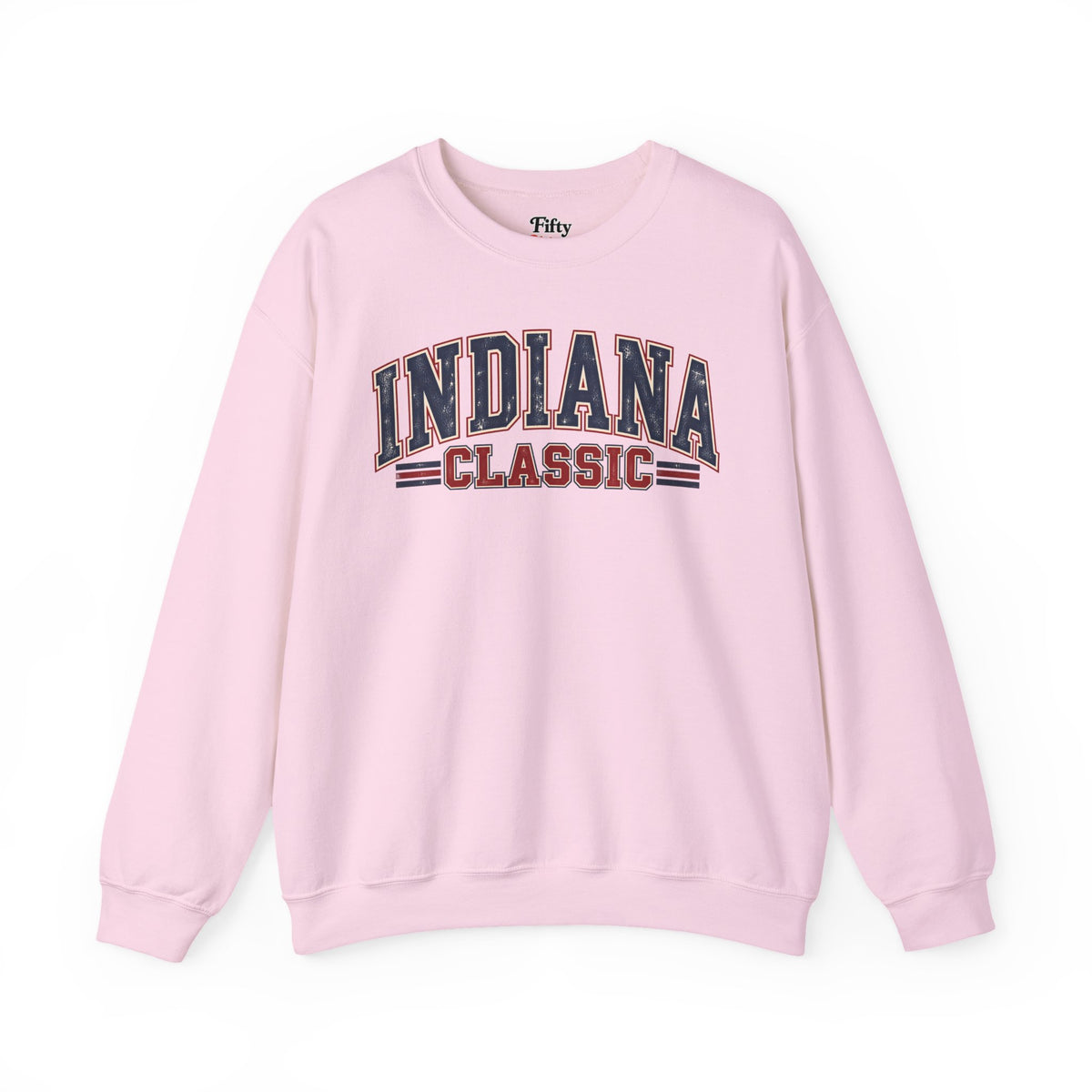 Indiana Classic Unisex Crewneck Sweatshirt State Name Graphic