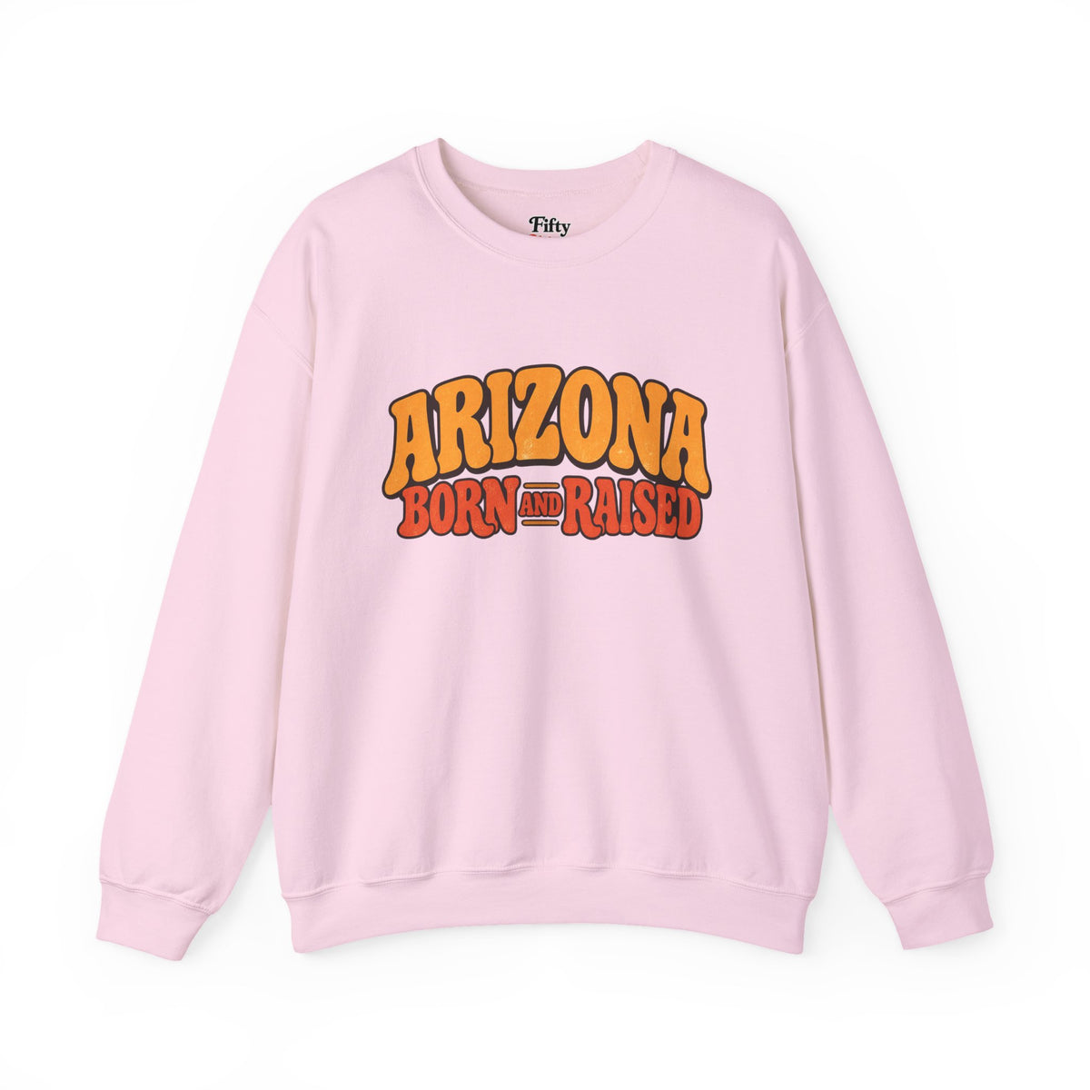 Arizona Born and Raised  Retro 1970s Southwest Unisex Sweatshirt Graphic