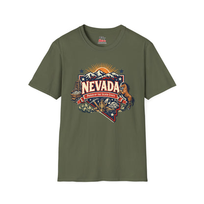Nevada State Pride Unisex Softstyle T Shirt State Pride Graphic Tee Collections FS03
