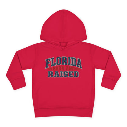 Florida Born and Raised Rustic Americana Unisex Toddler Pullover Fleece Hoodie