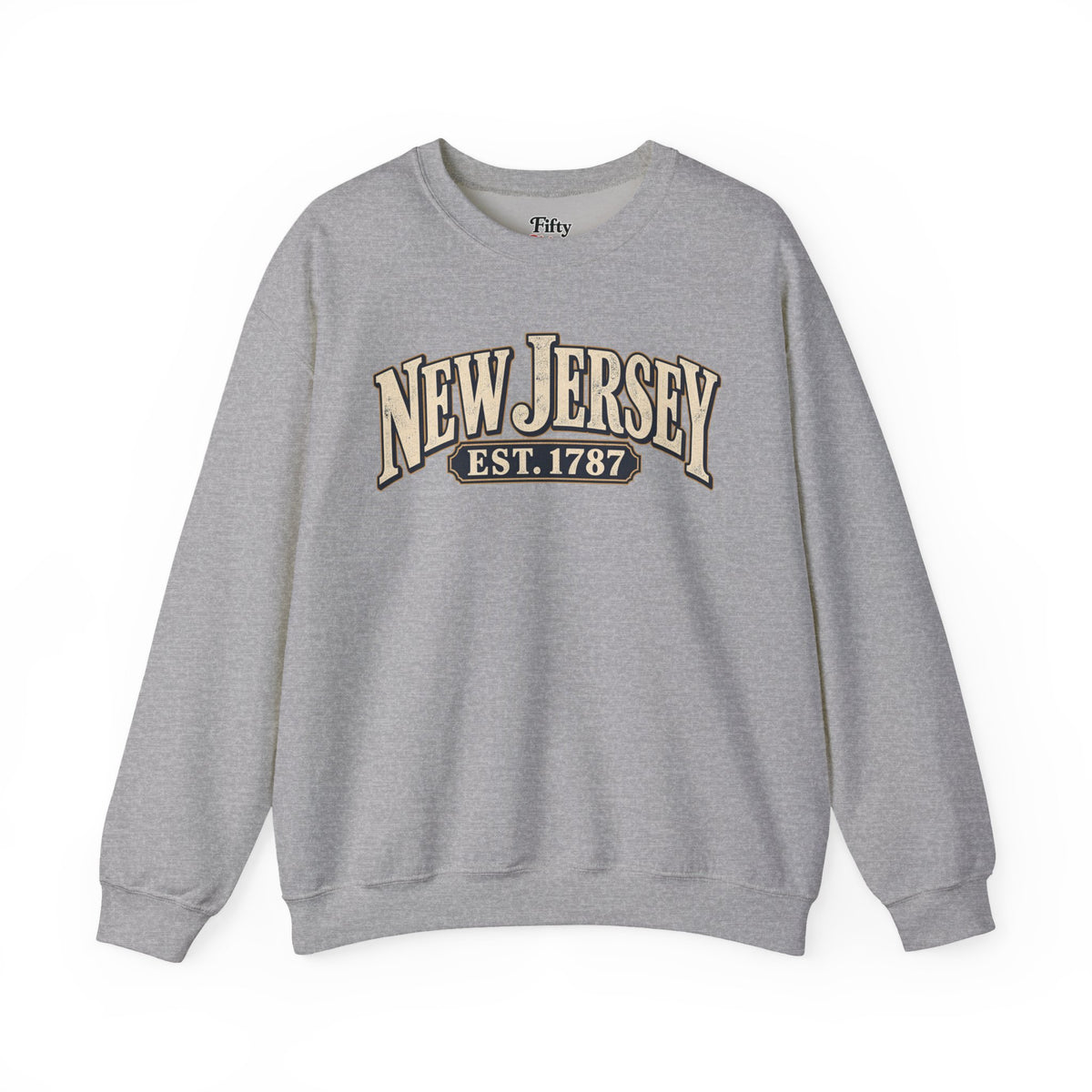 New Jersey Est 1787 Unisex Crewneck Sweatshirt State Name Graphic
