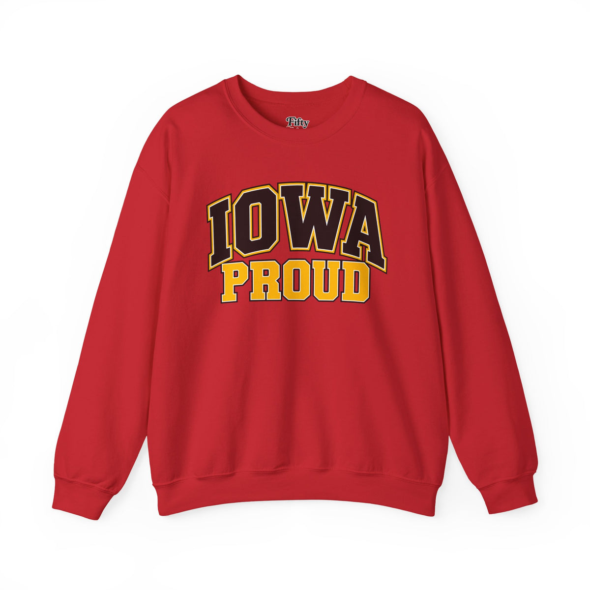 Iowa Proud Unisex Crewneck Sweatshirt State Name Graphic