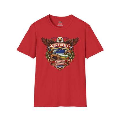 Kentucky Americana Eagle Unisex Softstyle T Shirt State Pride Graphic Tee Collections FS03
