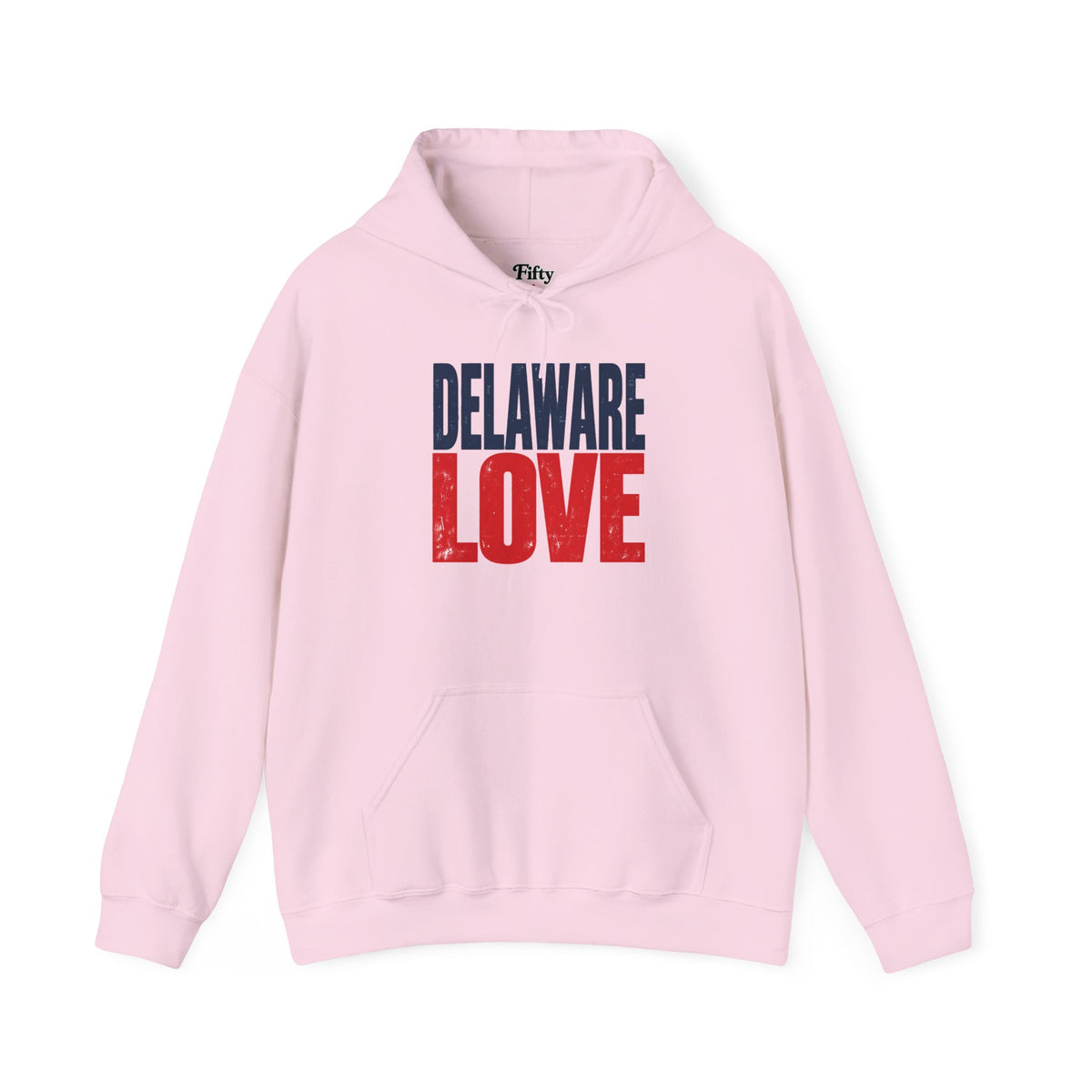 Delaware Love Unisex Hoodie State Name Graphic
