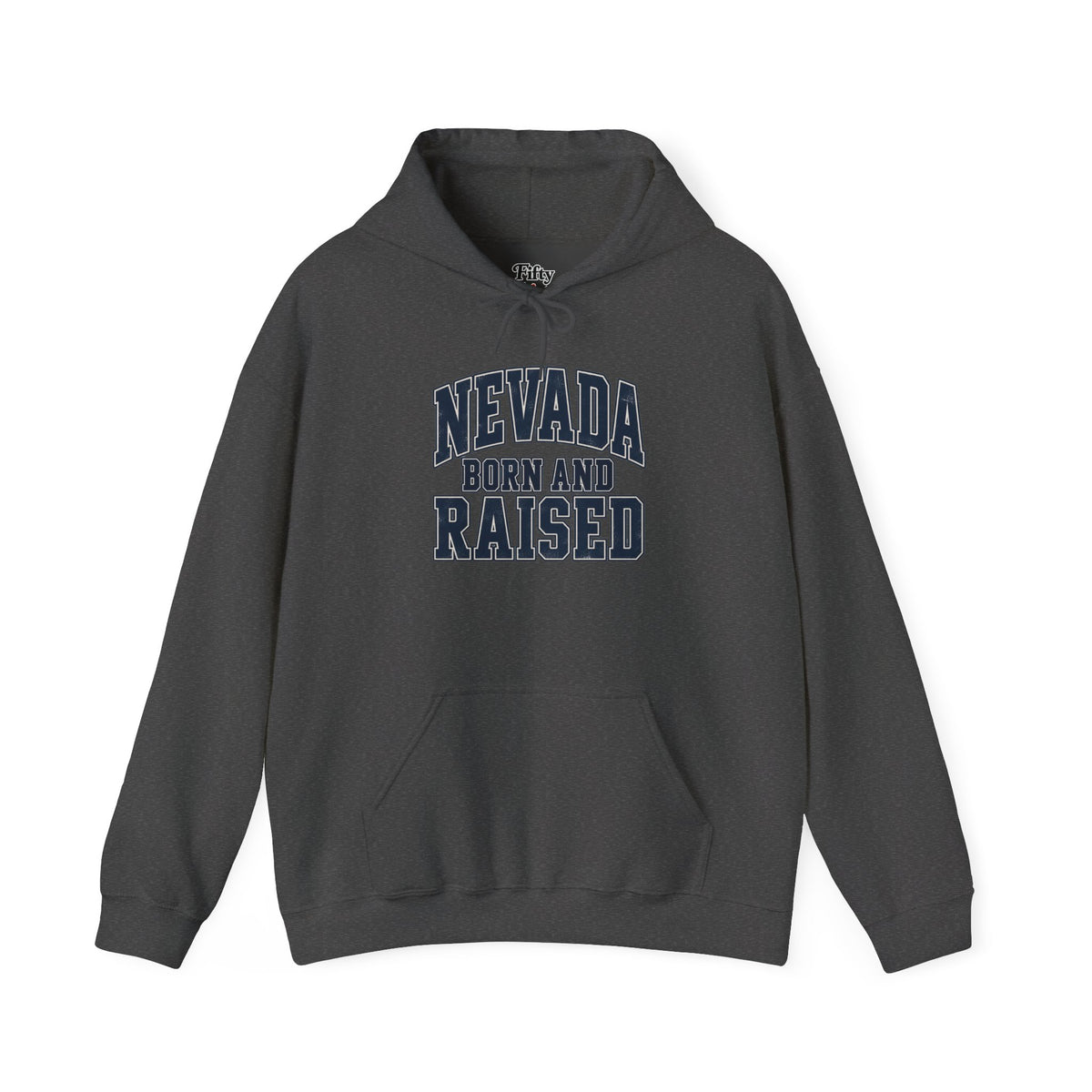 Nevada Born and Raised Unisex Hoodie State Name Graphic