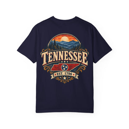 Tennessee Established 1796 Unisex Comfort Color 1717 Streetwear Graphic Tee