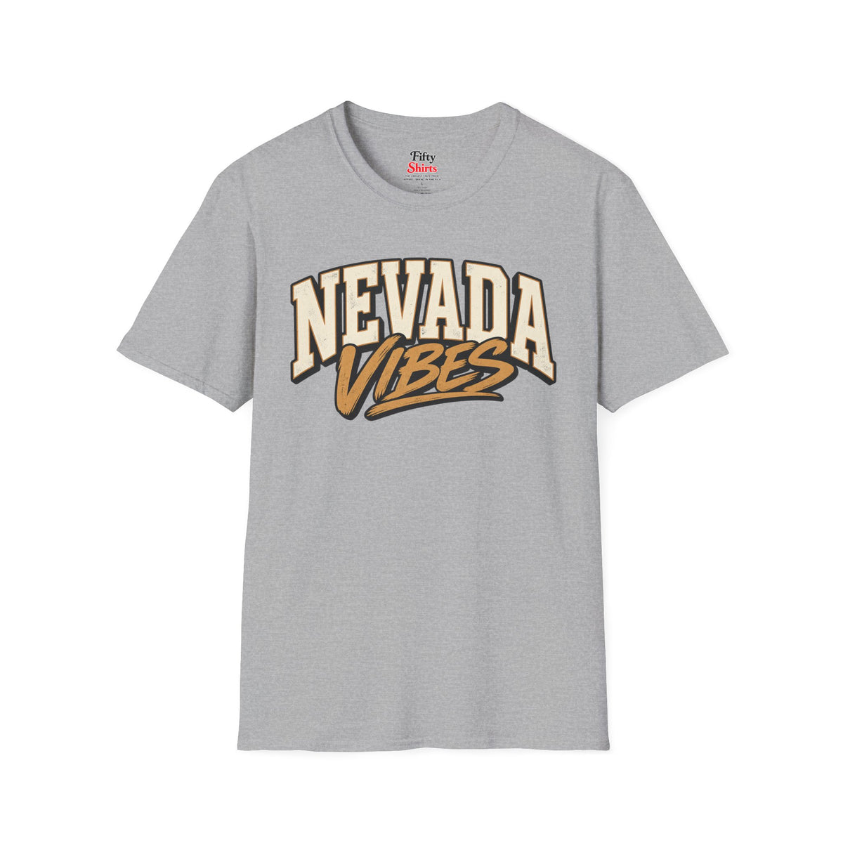 Nevada Vibes Unisex Softstyle T Shirt State Name Graphic Tee