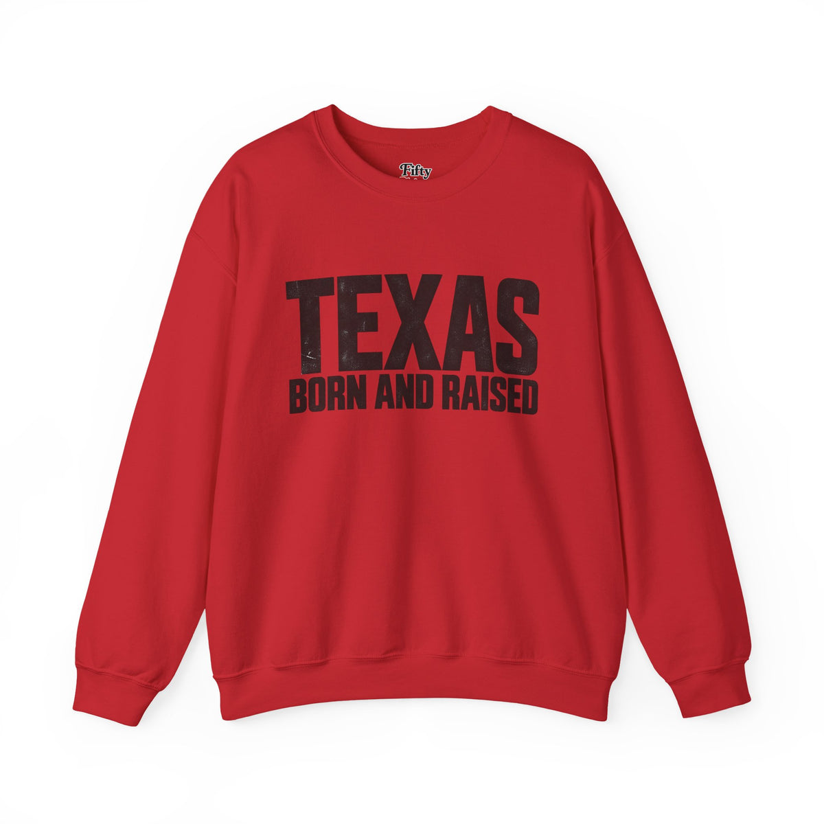 Texas Born and Raised Modern Minimal Unisex  Sweatshirt Graphic