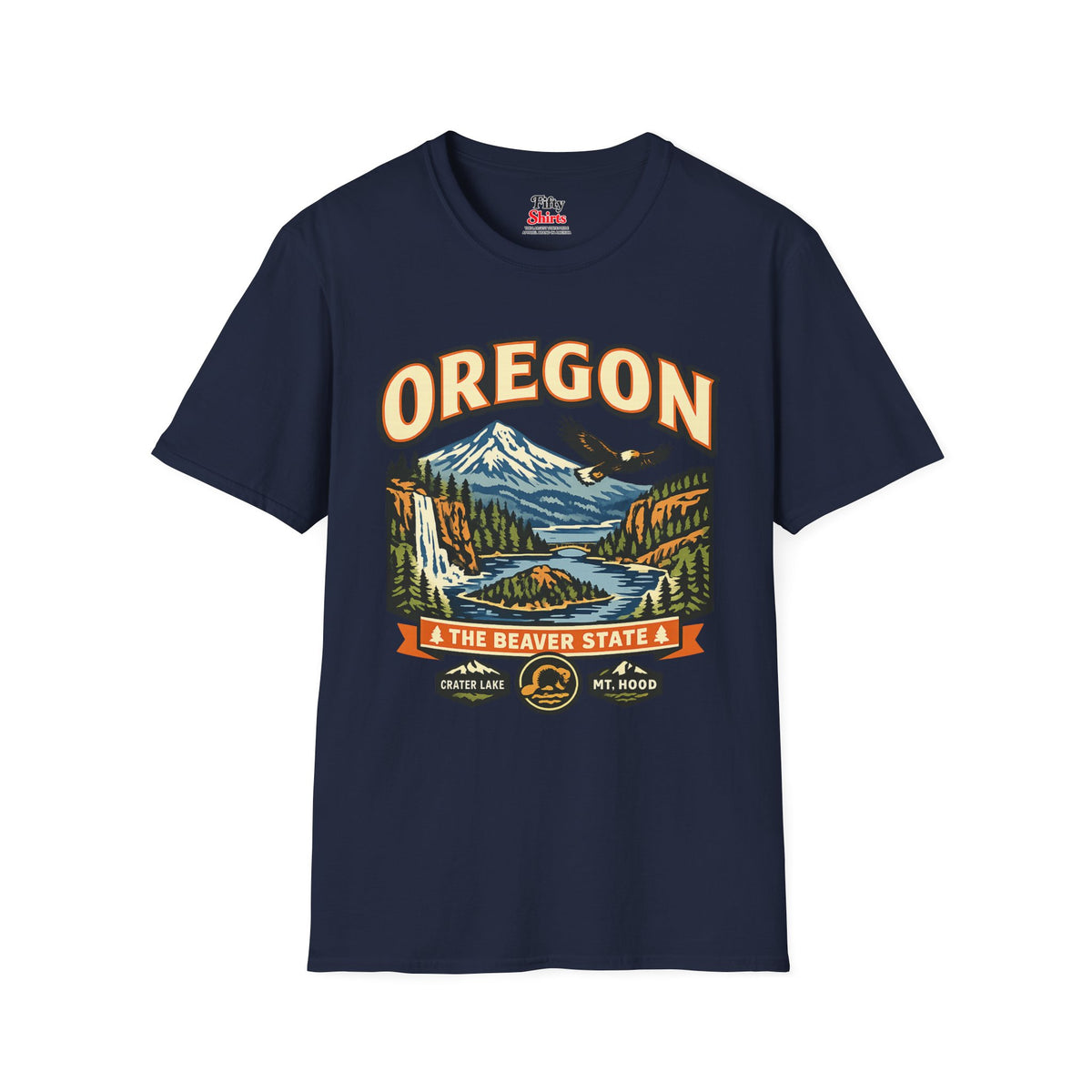 Oregon Beaver State Adventure Unisex Softstyle T Shirt State Pride Graphic Tee Collections FS03