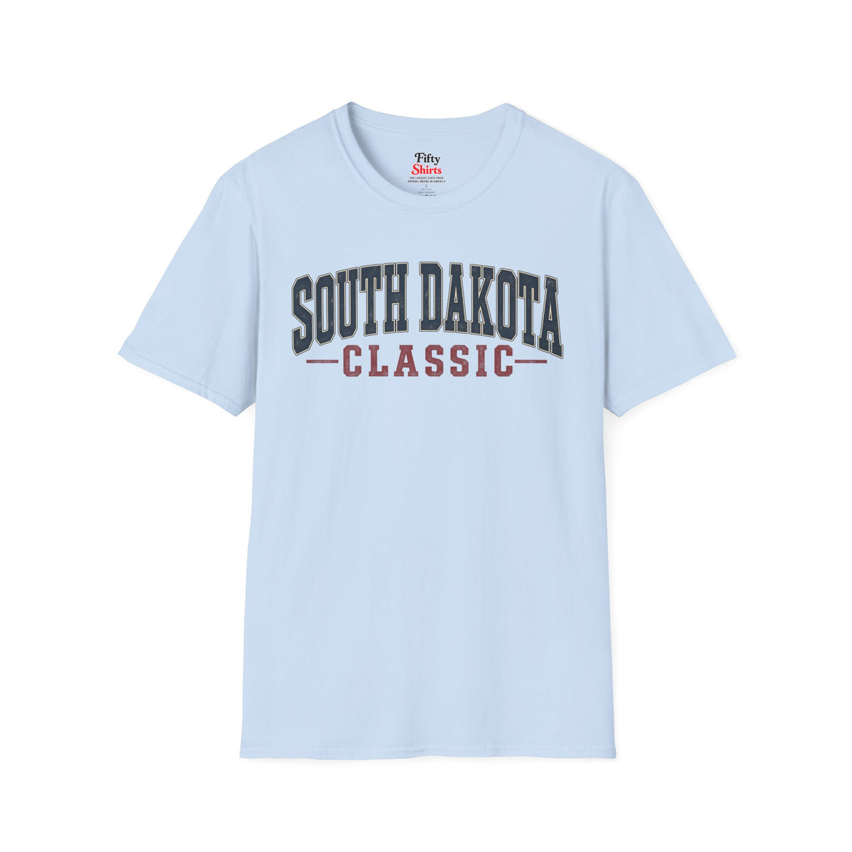 South Dakota Classic Unisex Softstyle T Shirt State Name Graphic Tee