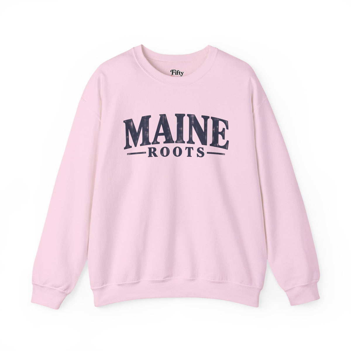 Maine Roots Unisex Crewneck Sweatshirt State Name Graphic