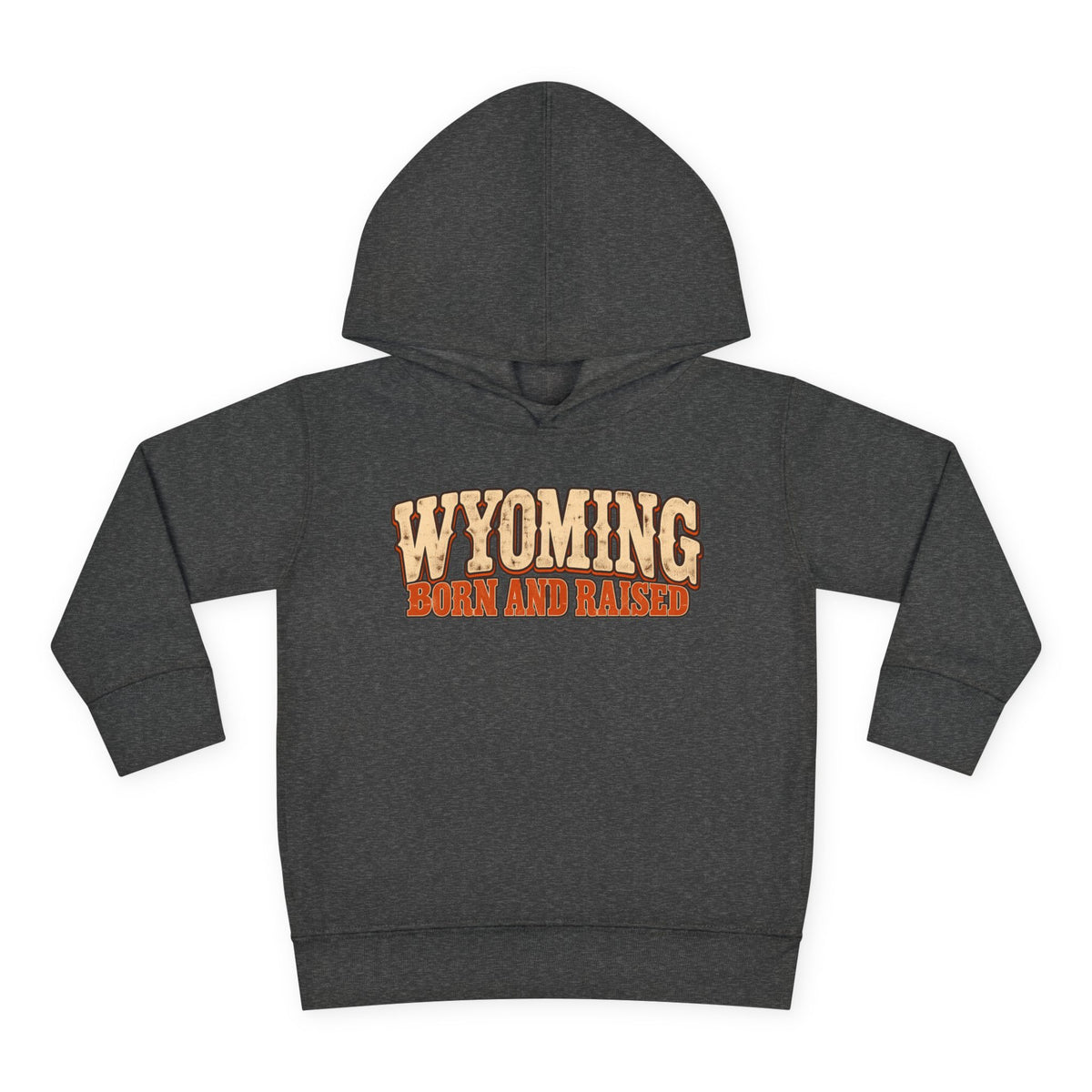 Wyoming Born and Raised Vintage 1970s Western Unisex Toddler Pullover Fleece Hoodie