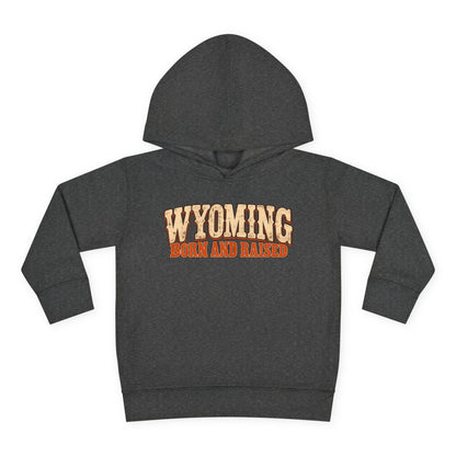 Wyoming Born and Raised Vintage 1970s Western Unisex Toddler Pullover Fleece Hoodie