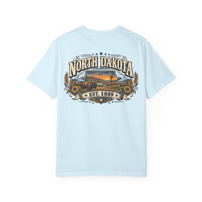 North Dakota Established 1889 Unisex Comfort Color 1717 Streetwear Graphic Tee