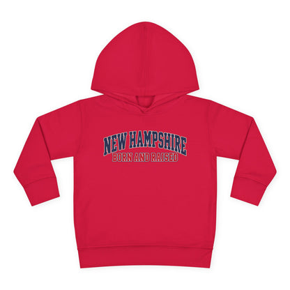 New Hampshire Born and Raised Premium Collegiate Unisex Pullover Fleece Hoodie