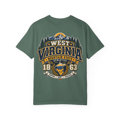 West Virginia Mountain State Athletics Unisex Comfort Color 1717 Streetwear Graphic Tee