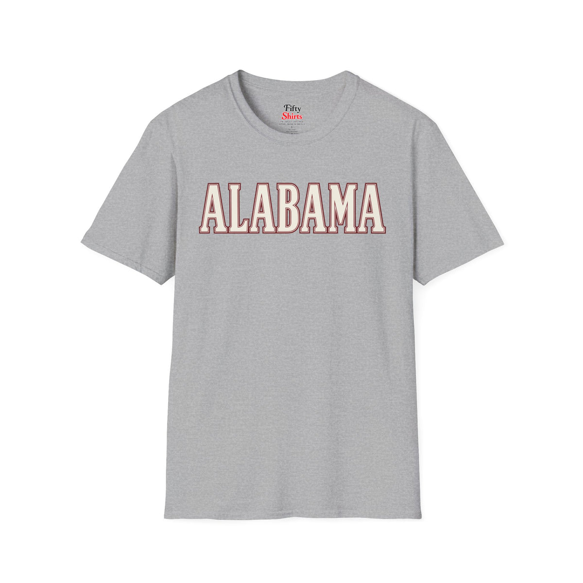 Alabama Unisex Softstyle T Shirt State Name Graphic Tee