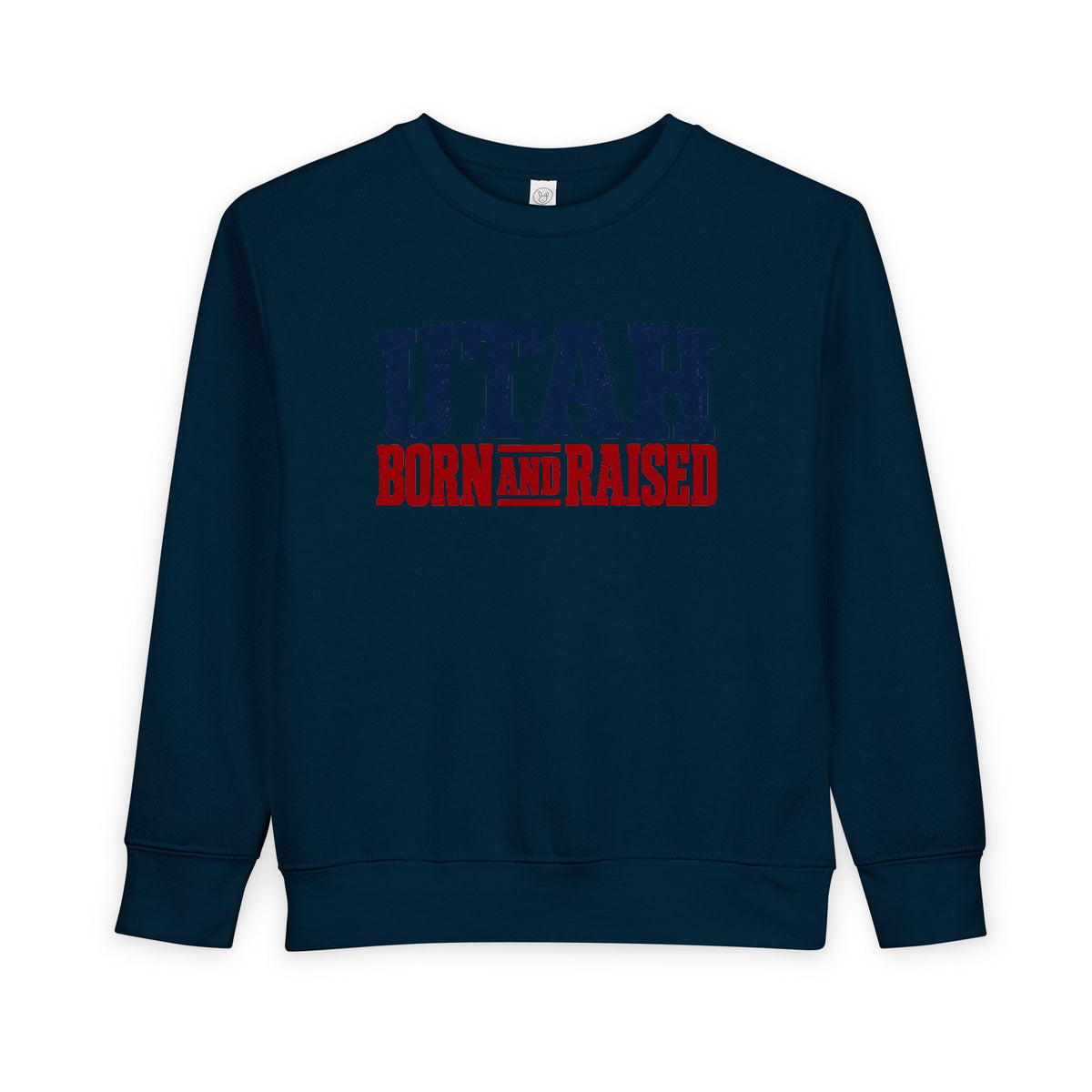 Utah Born and Raised Mountain West Style Unisex Toddler Sweatshirt