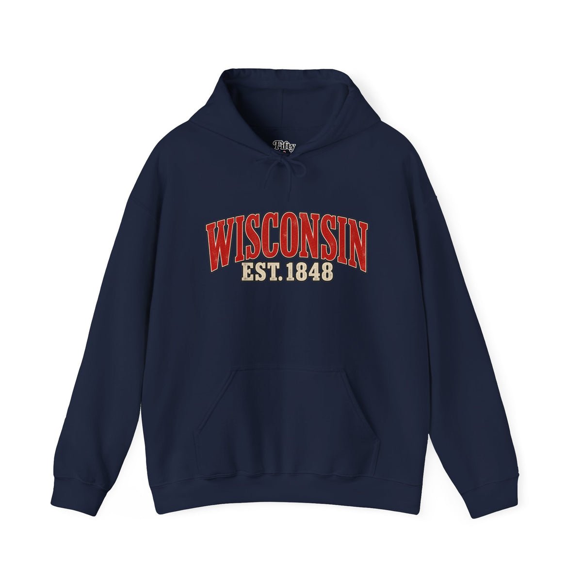 Wisconsin Est 1848 Unisex Hoodie State Name Graphic