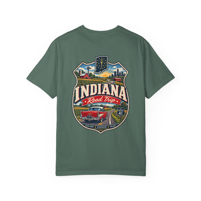 Indiana Road Trip Unisex Comfort Color 1717 Streetwear Graphic Tee