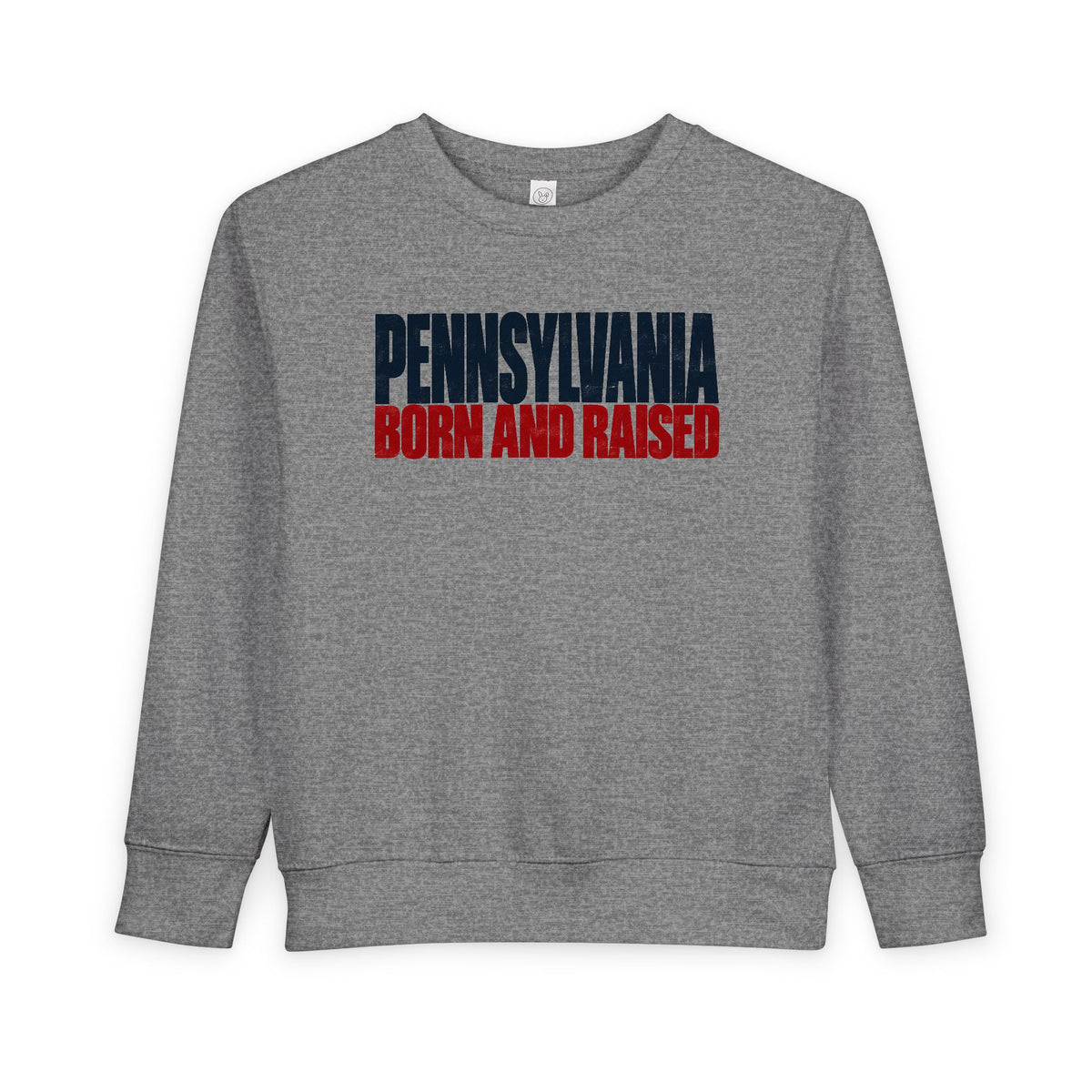 Pennsylvania Born and Raised Northeast Streetwear Unisex Toddler Sweatshirt