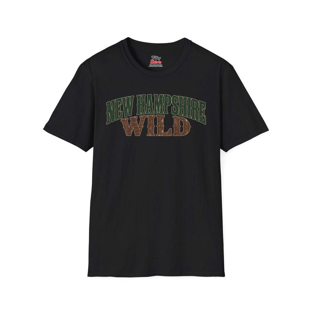 New Hampshire Wild Unisex Softstyle T Shirt State Name Graphic Tee