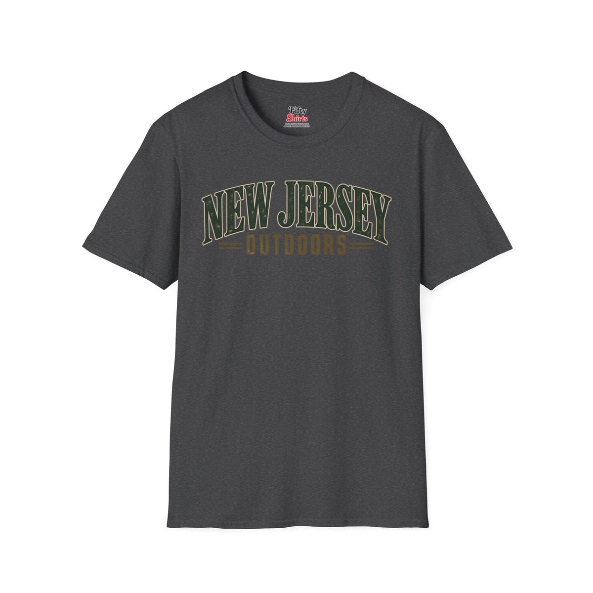 New Jersey Outdoors Unisex Softstyle T Shirt State Name Graphic Tee