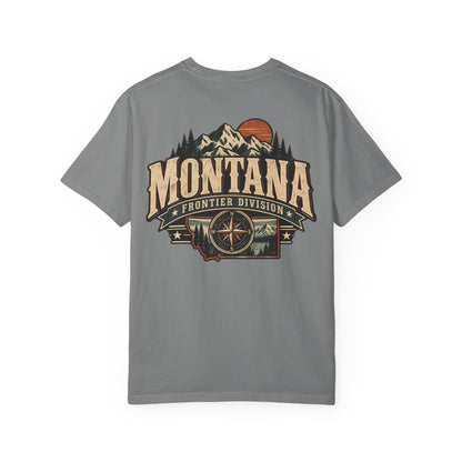 Montana Frontier Division Unisex Comfort Color 1717 Streetwear Graphic Tee