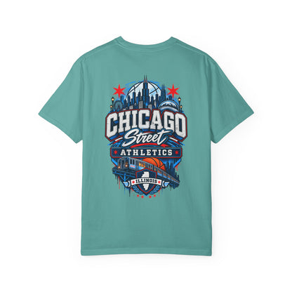 Chicago Illinois Street Athletics Unisex Comfort Color 1717 Streetwear Graphic Tee